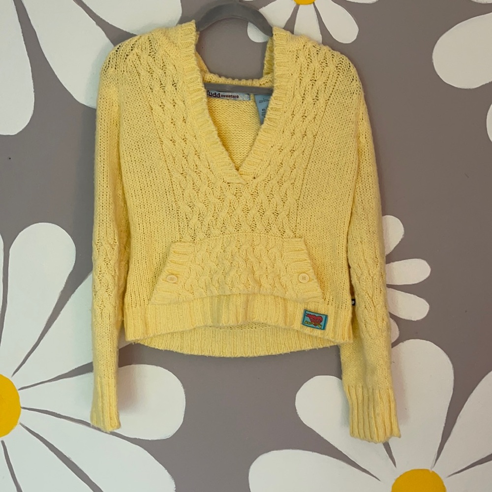 Vintage Yellow Mudd Knit Sweater size child’s L